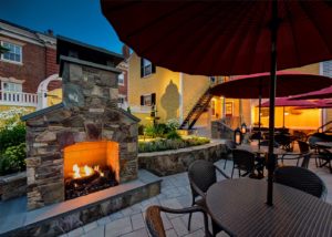 Enjoy a delicious dinner on this patio at the best restaurants in Exeter, NH