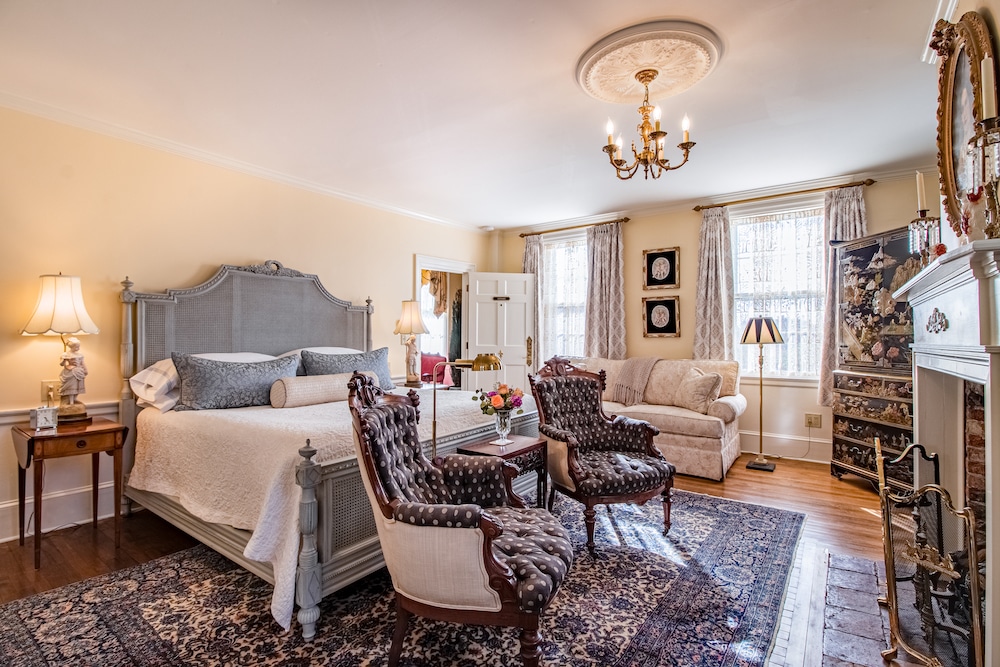 After enjoying all the best things to do in Hampton Beach, NH, escape the crowds and relax in this gorgeous guest room at our Exeter, New Hampshire Bed and Breakfast