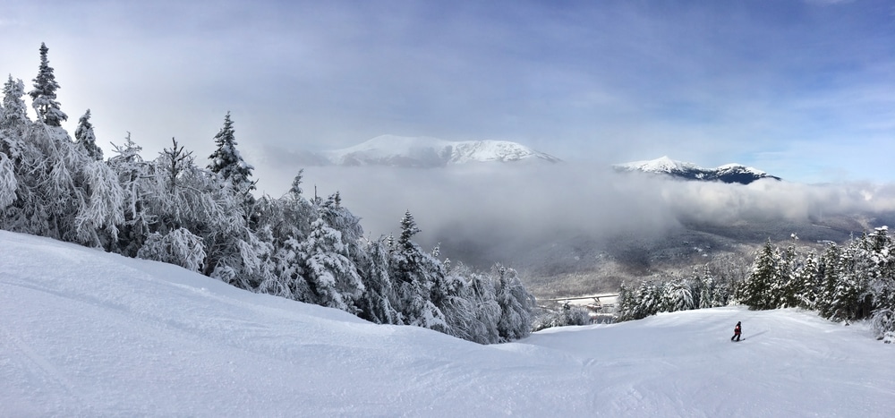 Beautiful view of the mountains, home to some of the best skiing in New Hampshire near our Exeter, NH Hotels