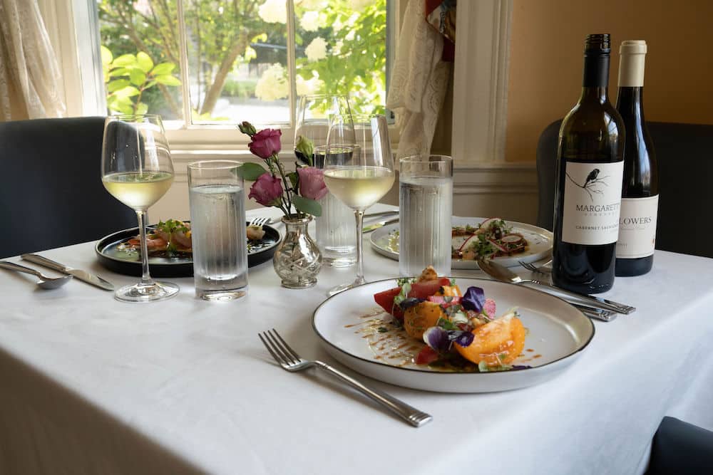 Enjoy a delicious dinner at our onsite restaurant at our New Hampshire Bed and Breakfast near Phillips Exeter Academy