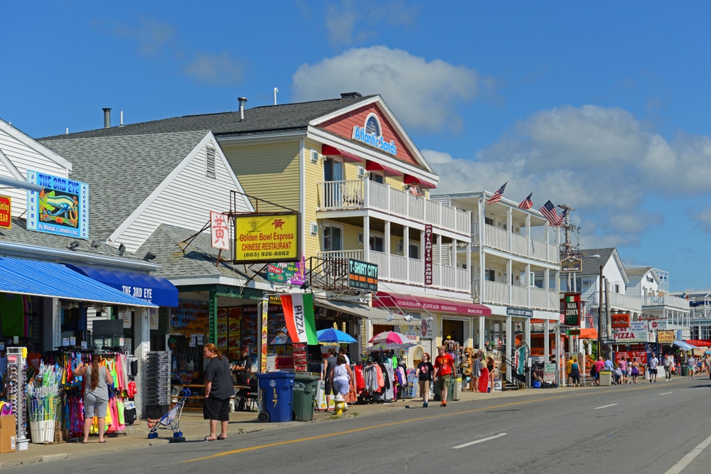 Downtown Hampton Beach, where you'll find Hampton Beach State Park, the Seafood Festival, and more great things to do