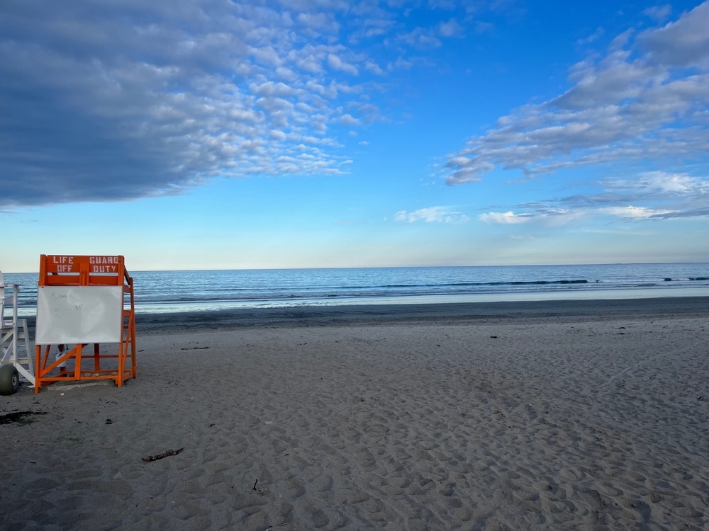 A Summer Day at Jenness Beach Near Exeter 4 Lifeguard station at New Hampshire Beaches like Jenness Beach in Rye NH
